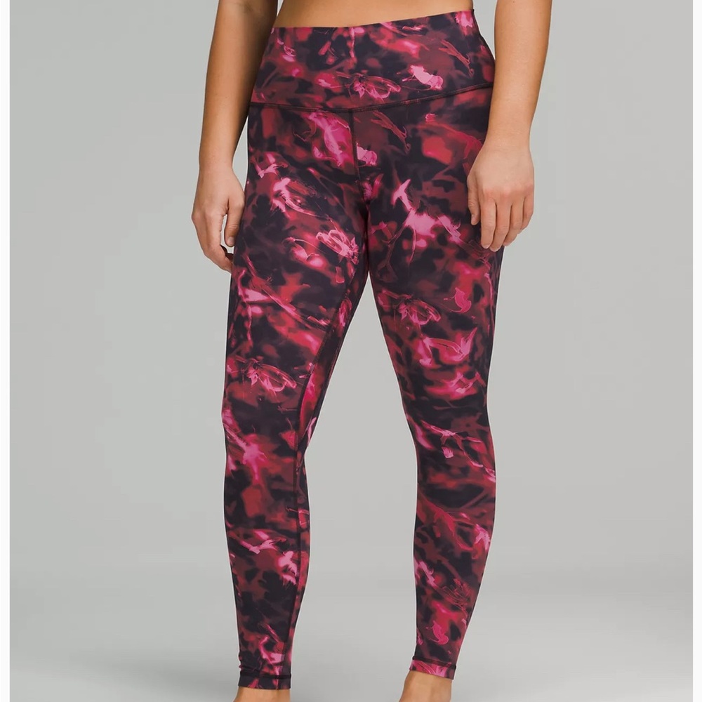 Lululemon Align High-Rise Pant 28" Intensity Pink Blossom Multi - Size 12